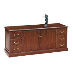 Hon credenza with doors 72X24X2912 mahogany