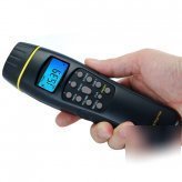 Laser sighted ultrasonic range finder