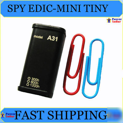 Smallest ever edic-mini tiny A31 300HR voice recorder