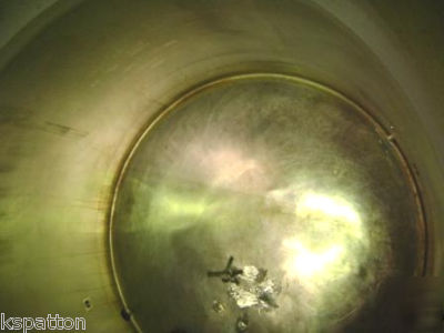 1600 gallon stainless tank with inverted dish bottom