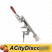 1EA deluxe chrome table mount wine opener barware