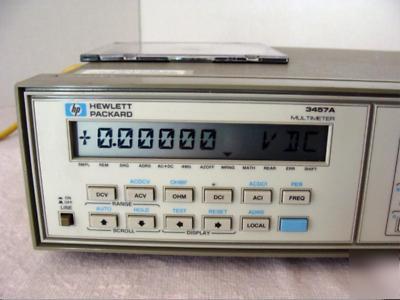 Hp - agilent 3457A digital multimeter w/rear terminal 