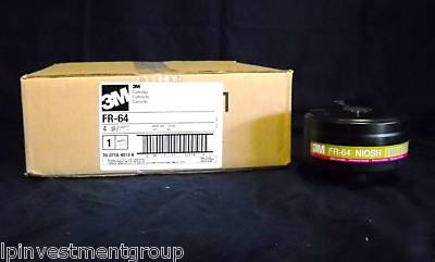 4PCS- 3M fr-64 chemical warfare gas mask filter niosh 