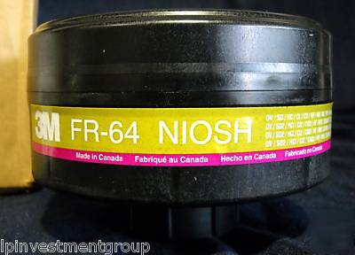 4PCS- 3M fr-64 chemical warfare gas mask filter niosh 