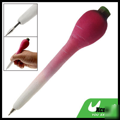 Writing radish shape writing funny pen black ink 8