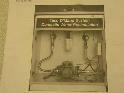 New taco d'mand 0011-dm instant hot water recirculator