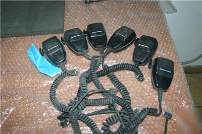 Lot of 6 motorola microphone HMN3596A -maxtrac M1225 m