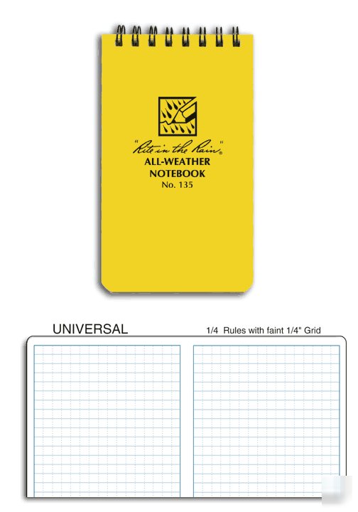 New rite in the rain shirt pocket notebook no.135 