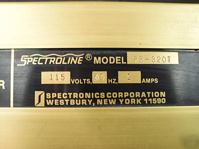 Spectroline ultraviolet eprom eraser pr-320T pr 320T