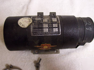 Wincharger 34S1 dynamotor collins number 231 0047 009