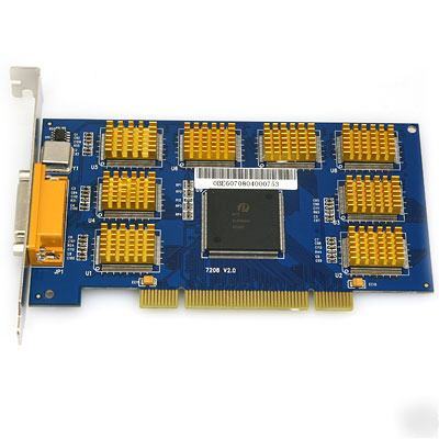 8 way channel camera MPEG4 240FPS security dvr card