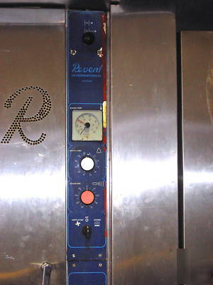 Adamatic revent gas fired double rack oven m# RR1X1GS