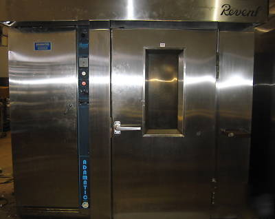 Adamatic revent gas fired double rack oven m# RR1X1GS