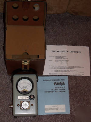 Bird watt meter model 4310A excelent cond. w/element