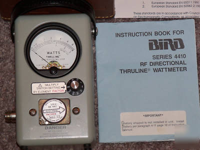 Bird watt meter model 4310A excelent cond. w/element