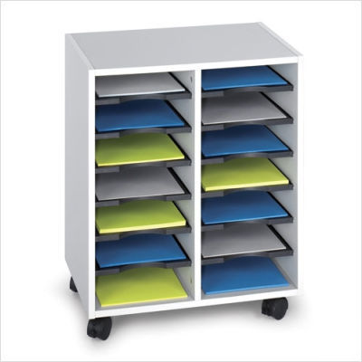 Go carts configuration: 14-compartment, finish: gray