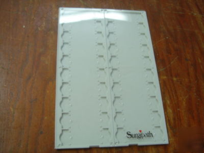 Lot of 10, 20 place, flat microscope boxes