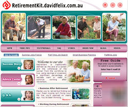 Retirement kit website for sale+adsense