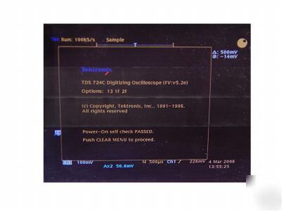Tektronix TDS724C/13/1F/2F oscilloscope