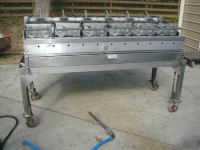 Vulcan gdc gas duplex cooker 72â€ griddle w/ top platens