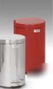 New medi-canâ„¢ red step-on trash can - 3.5 gal