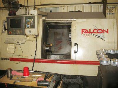 #9801 -cincinnati milacron falcon 200 2-axis cnc lathe