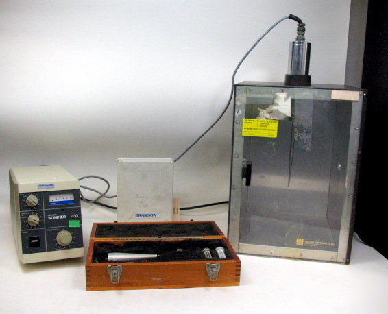 Branson ultrasonics sonifier 450 w/ probe lab line 9130