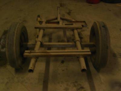 Generator 2 wheel cart trailer pivot zimmatic