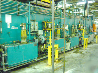 Industrial wash line, 5 stage cleaning system