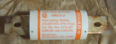 Lot of 5 gould shawmut amp trap 600 volt 150 amp fuse