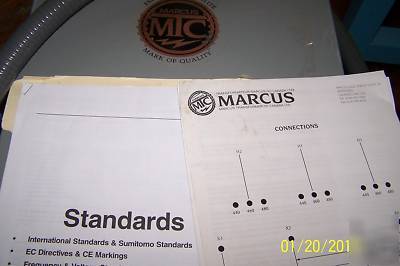 Marcus 15 kva transformer 380 220 with wired fuse panel