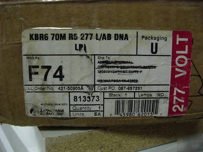 New lithonia 70 watt bollard KBR6 70M R5 277 l\ab dna 