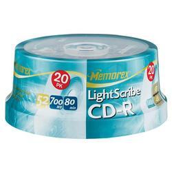 New memorex lightscribe 52X cd-r media 04732