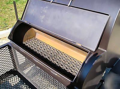 New bbq rotisserie smoker grill on trailer 