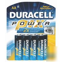 New duracell 8PK aa power pix battery 2735