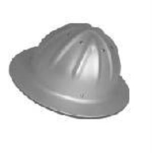 New hard hat full brim aluminum color and construction