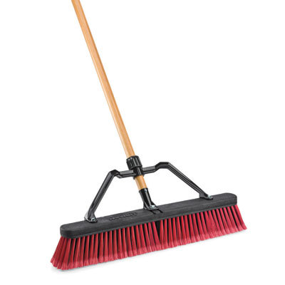 New libman 24IN multi-surface industrial push broom - 