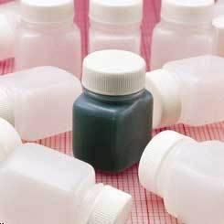 Qorpak rectangular bottles, high-density polyethylene