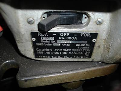 Ridgid 300A pipe threader