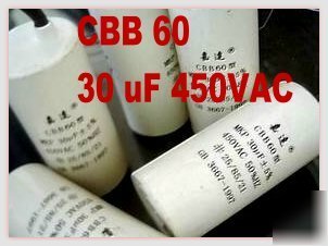 CBB60 30UF 450VAC washing machine metallized capacitor