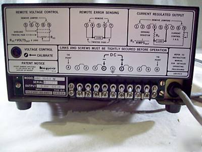 Kepco power supply model abc 30-0.3M