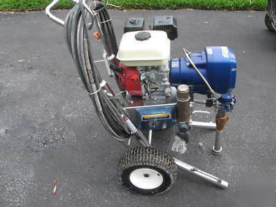 Graco 5900 gmax gas powered airless paint sprayer clean