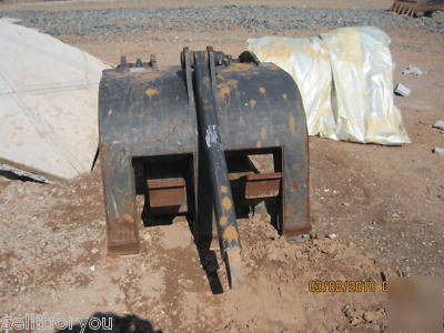 Grapple for excavator c.p. 2X3 adaptable quick connect