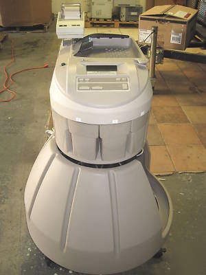 De la rue 6800 mach 5 coin counter sorter w/ bagger