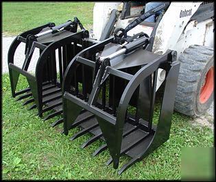 New 6' grapple fork for skid steer tractor bobcat brush