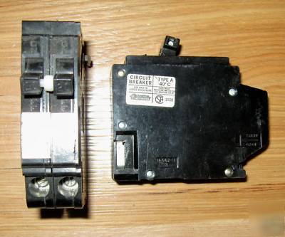 Crouse hinds type mh 2 pole 20A 20 amp breaker MH220