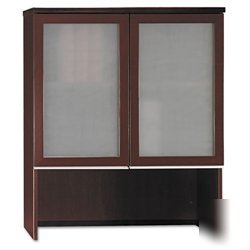 New bookcase hutch with glass doors, 35-3/4W x 15-3/...