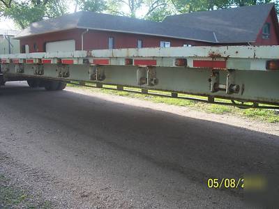 1998 40' tandem dual flatbed gooseneck trailer