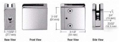 2 - crl Z910PS polished stainless z-series 3/8