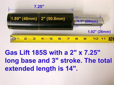 New 185S office chair gas lift / cylinder 2 inch base
